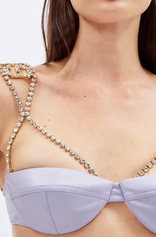 Instant Savings Bling Logo Lilac Bra