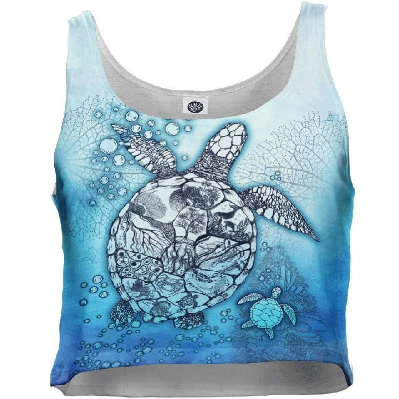 Take Advantage Ocean Life Crop Top