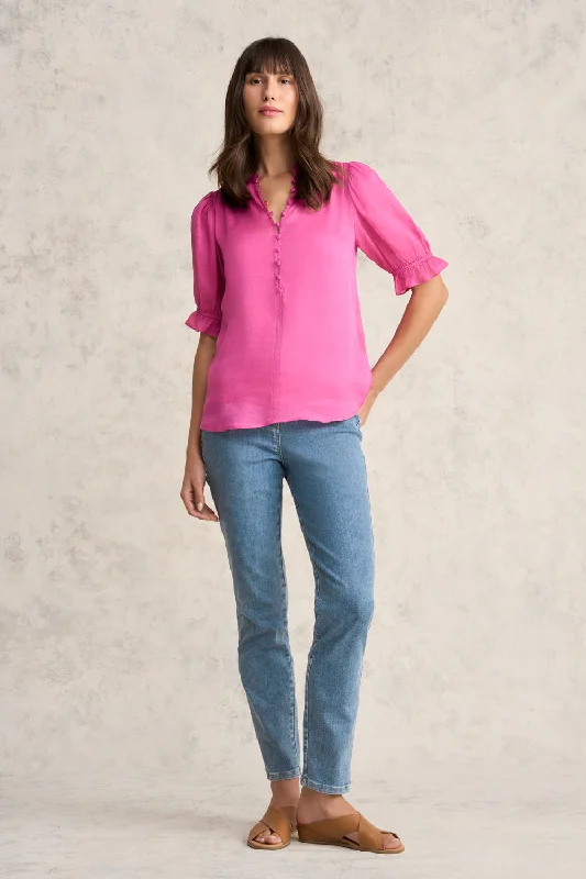 Huge Discounts Linen Silk Blouse