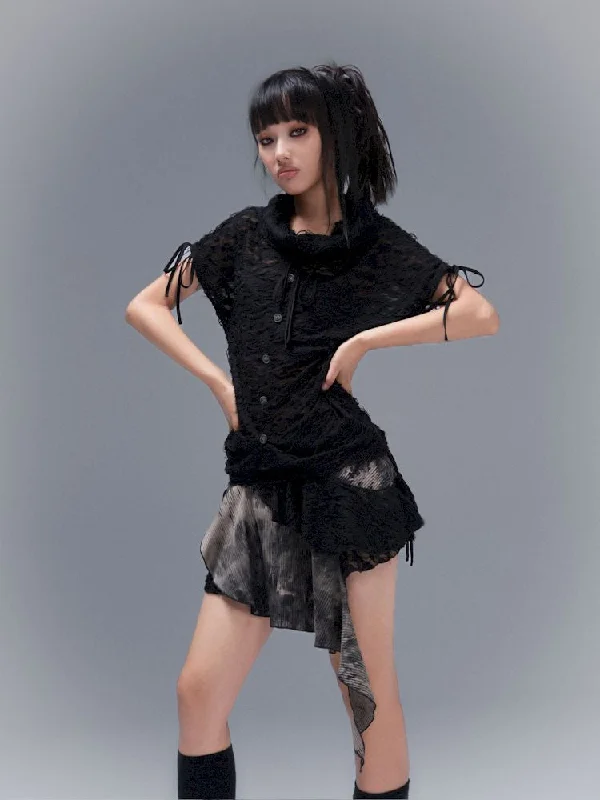 Bargain Prices DRAWSTRING THINS SLEEVE VEST [S0000008472]