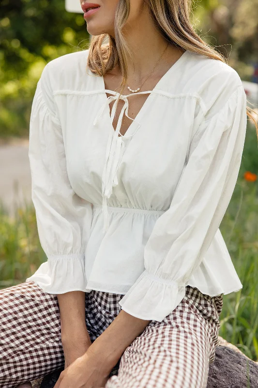 Warehouse Sale One Hit Wonder Tie Blouse
