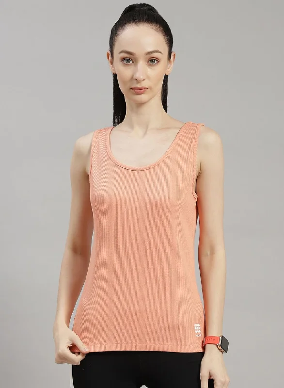 Unwind with Weekend Discounts Women Peach Solid Top