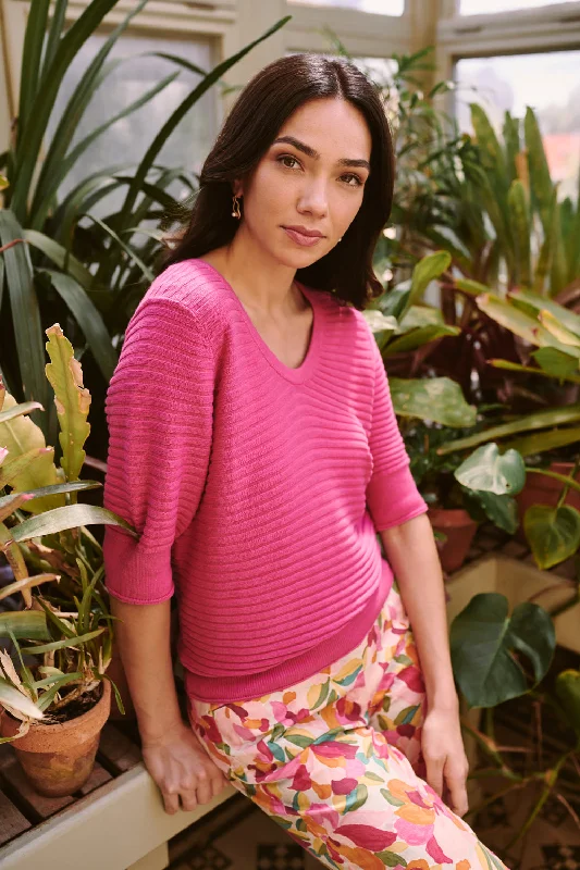 Weekend Offers That Amaze Half Sleeve Knit Top