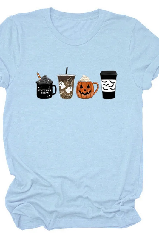 Weekend Bargains Just for You WOMEN HALLOWEEN PRINTING SHORT SLEEVE T SHIRT