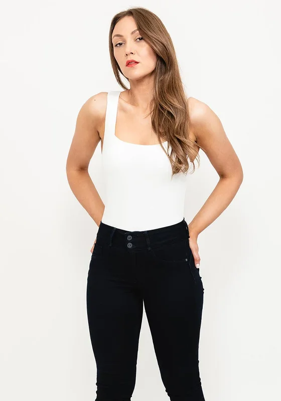 Amazing Deals Seventy1 Square Neck Bodysuit, White