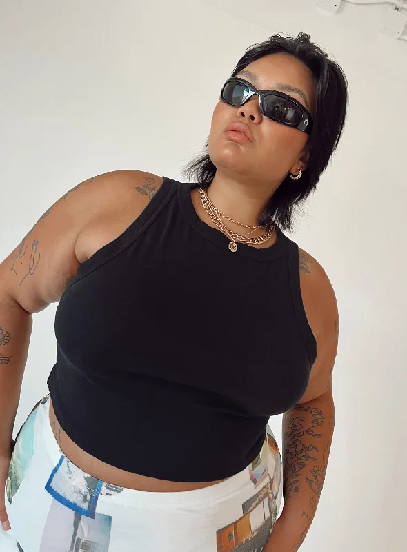 Act Now Classic Tank Top Black Curve
