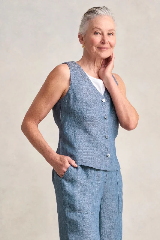 Midnight Sale Classic Linen Vest