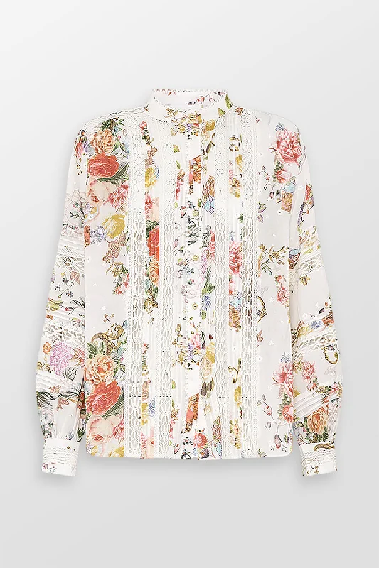 Lowest Price Blouson Sleeve Floral Blouse