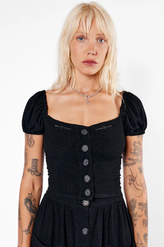 Final Clearance Viviana Linen Button-Up Top