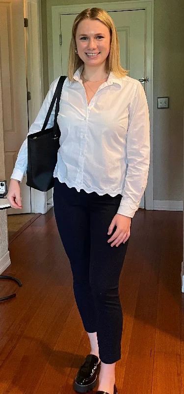 Mega Discount Bridget Ric Rac Shirt (RRWTE-WTE)