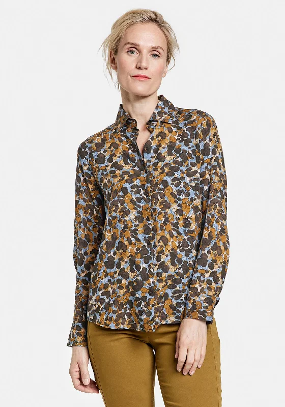 Can't Resist Gerry Weber Abstract Button Blouse, Multi