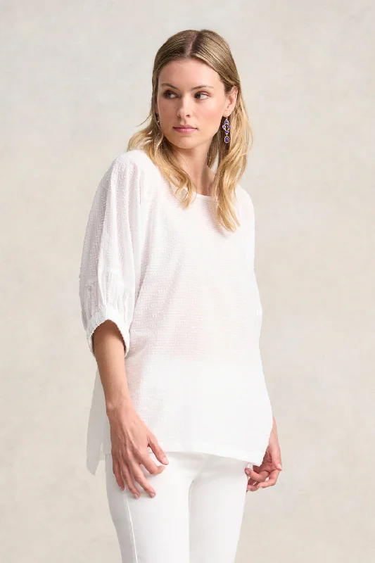 Today's Deal Textured Cotton Blouse