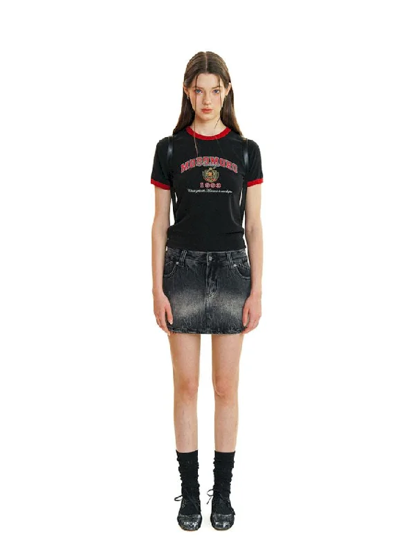 Discount Deals College Style Collision Colour Short Sleeve T-Shirt [S0000008600]