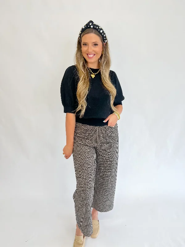 Weekend Offers That Tempt First In Line Knitted Sweater-Black