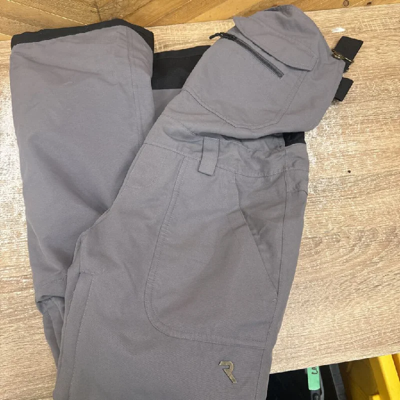 Overstock Sale RipZone - Womens Bib Ski Pants - MRSP $199: Grey-women-XS