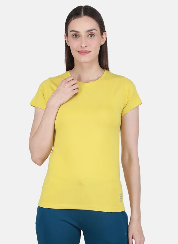 Factory Direct Sale Rock-it Women Yellow Solid Top