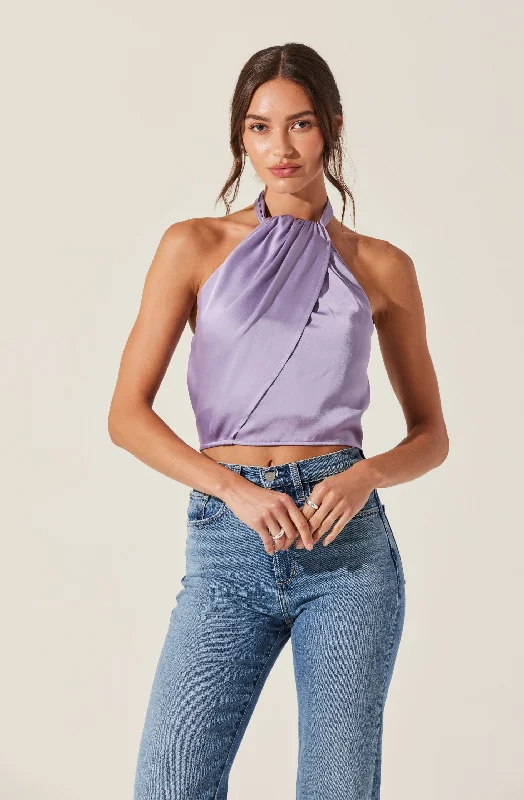 Weekend Deals You Can't Resist Draped Halter Neck Top