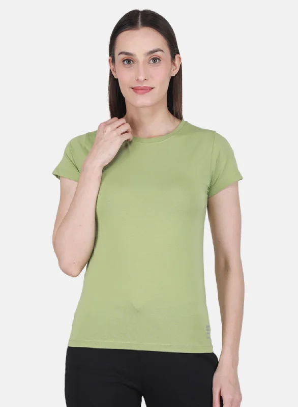 Today’s Special Rock-it Women Green Solid Top