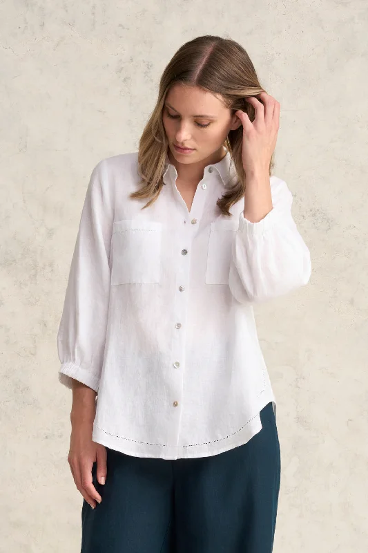 Weekend Specials to Grab Essential Linen Shirt - White
