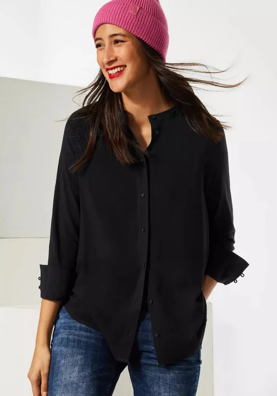 Big Discounts Street One Long Round Neck Blouse, Black