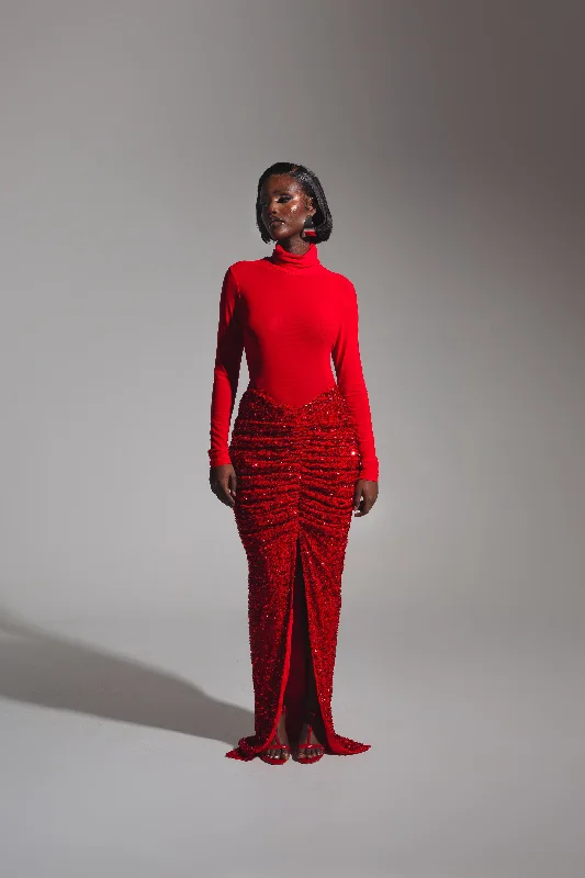 Weekend Deals That Excite JESS Mesh Top in RUBY