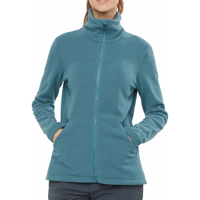 Weekend Bargains Just for You Salomon Essential Cozy Womens Fleece Jacket - Blue