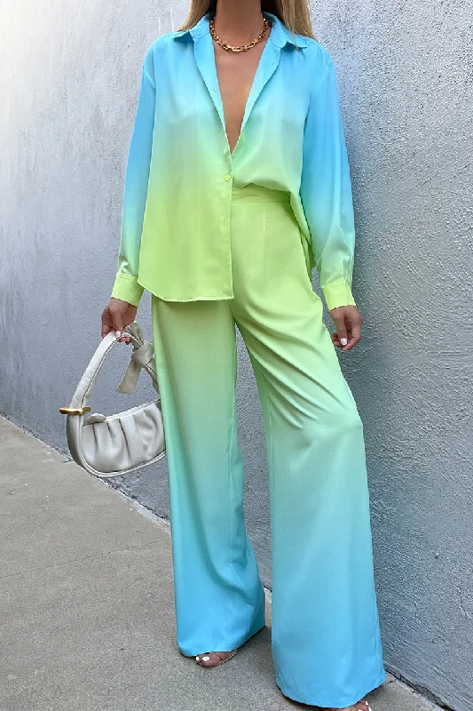 Steals and Deals SUELA PANT - AQUA/LIME