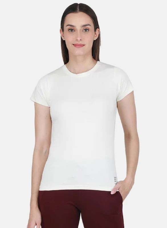 Limited Edition Rock-it Women Off White Solid Top