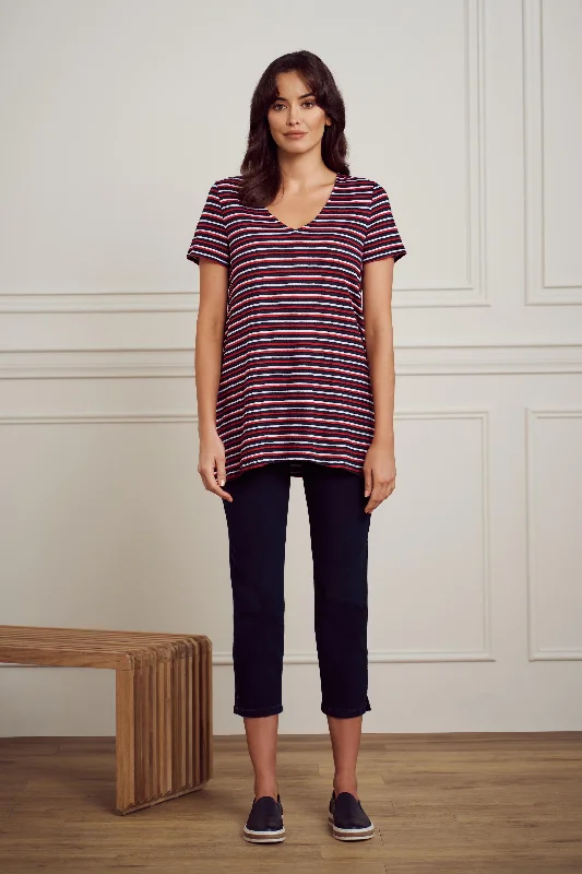 Value Pack French Linen Stripe T-Shirt