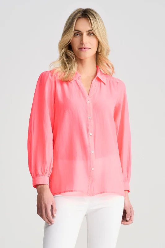 Exclusive Offers Cotton Silk Blouson Shirt
