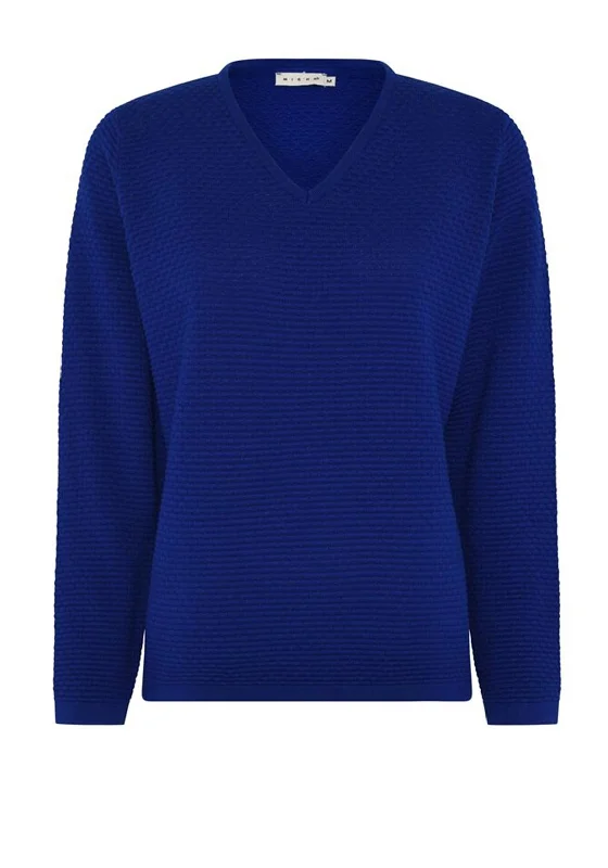 Buy More, Save More Micha Waffle Knit Jumper, Blue