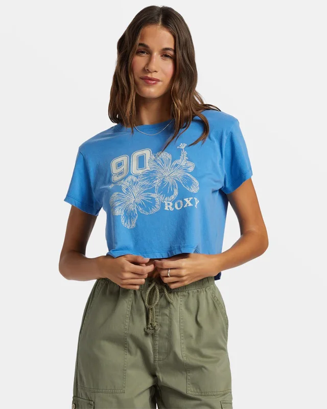Overstock Hibiscus Collegiate Cropped S/S T-Shirt