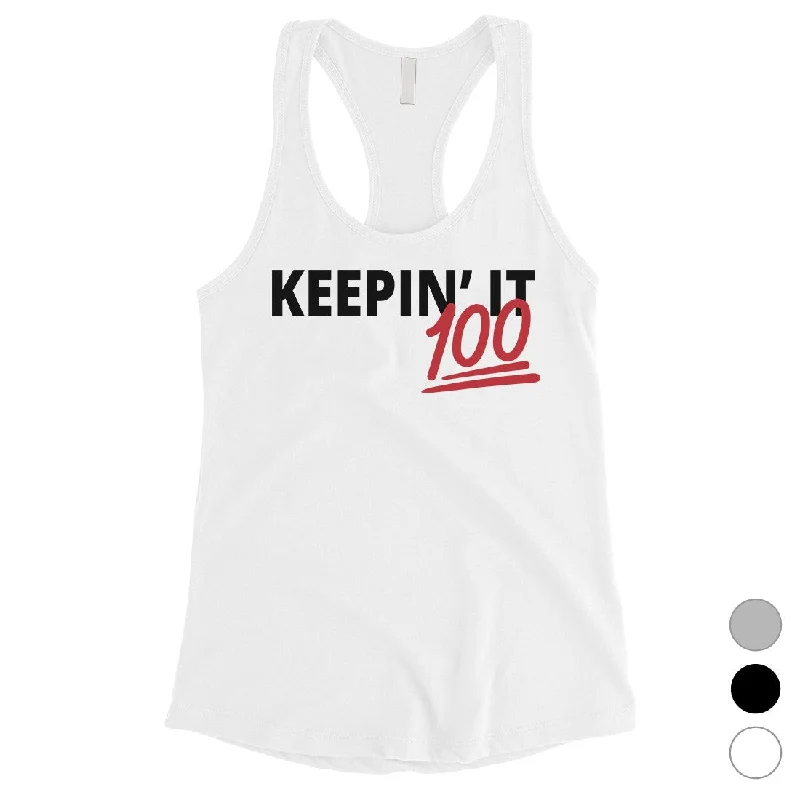 Bonus Savings 365 Printing Keepin' It 100 Womens Strong Mindset Wisdom Tank Top Gift