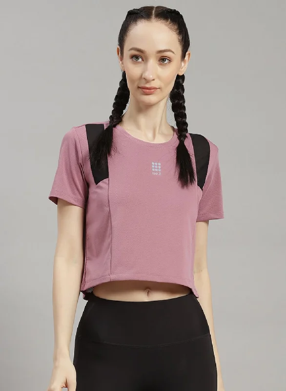 Weekend Bargains to Relish Women Purple Solid Top