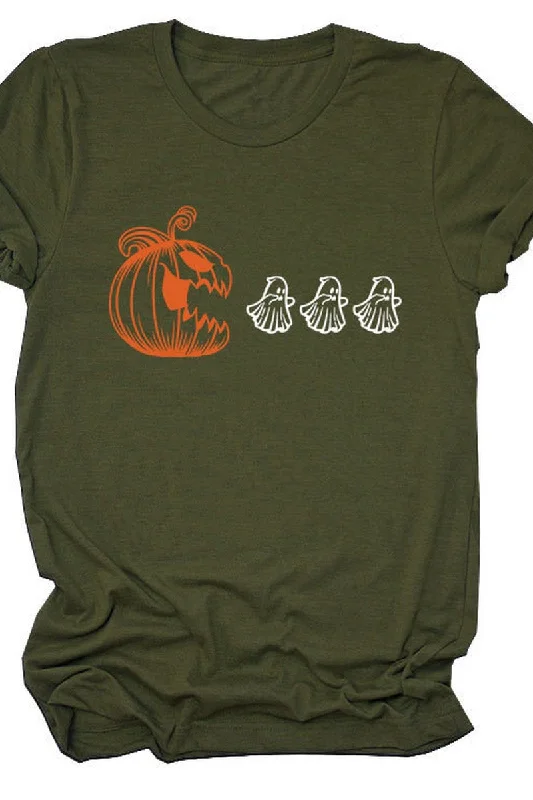 YEAR-End Sale WOMEN HALLOWEEN PRINTING SHORT SLEEVE TEE T SHIRT