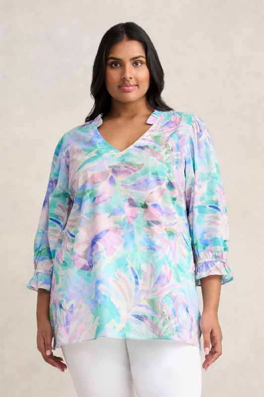 Low Cost Embellished Cotton Kaftan