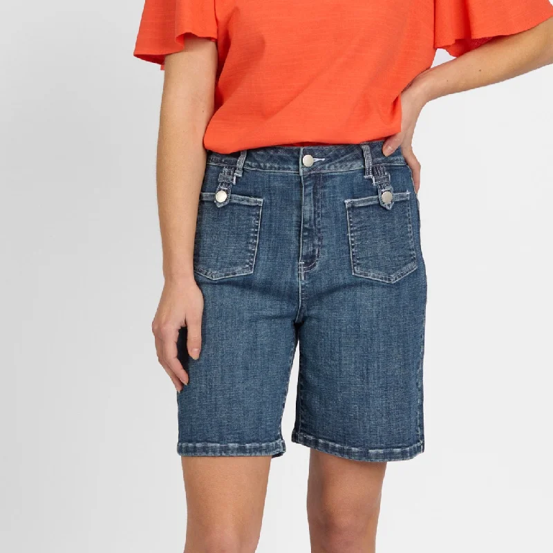 Weekend Discounts to Indulge In Club Short -Mid wash
