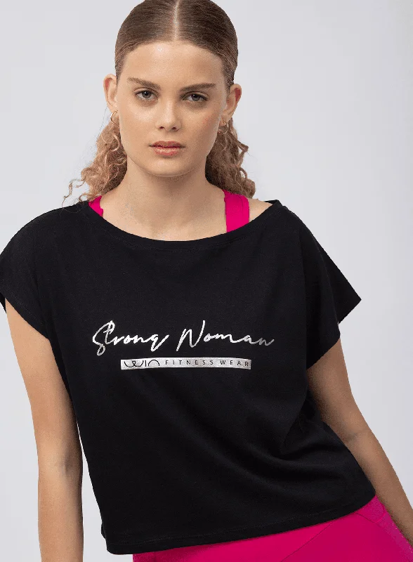Can't Resist T-SHIRT STRONG WOMAN-BLACK