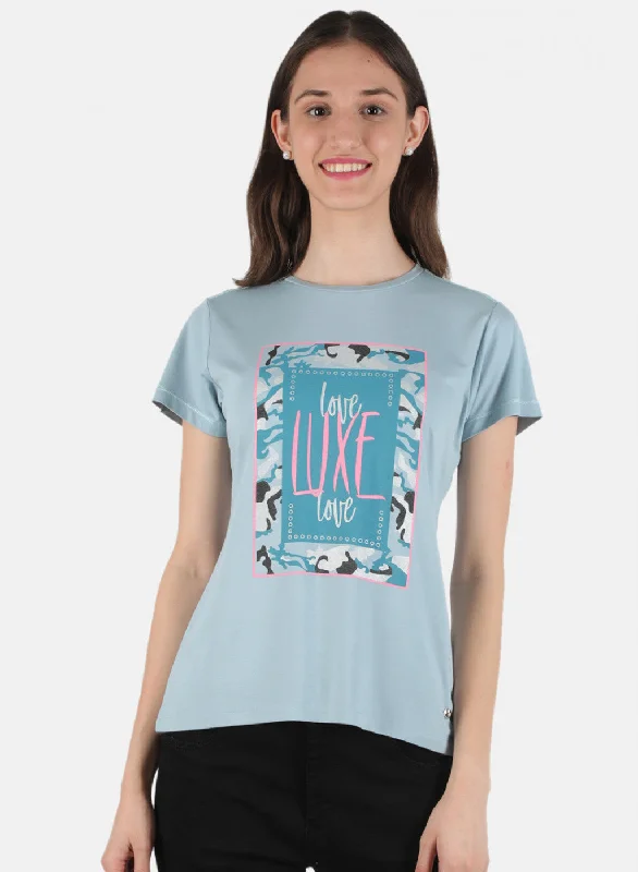 Huge Discounts Women Blue Printed Top