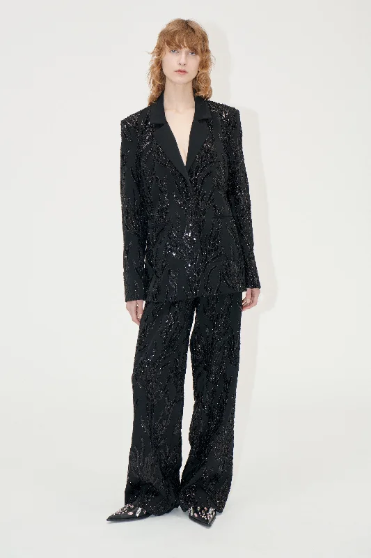 Amazing Value No Waistband Long Pants - Abstract Embellishment