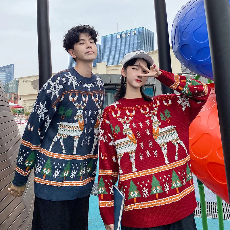 Closeout Cute Christmas couple sweater     S255