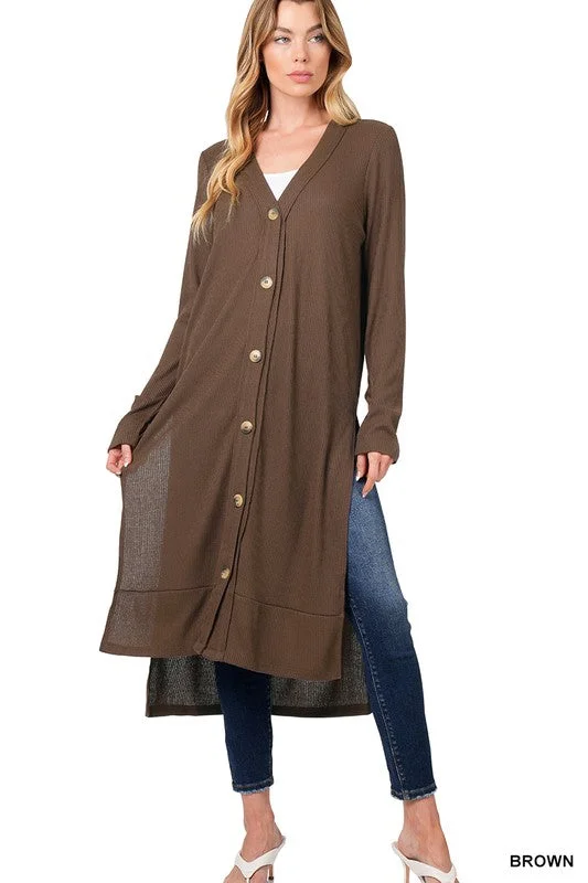 Huge Savings Ribbed button down cardigan