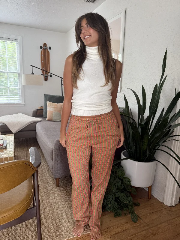 Online Exclusive Things Between Goldie Fuchsia Striped Cotton Pants