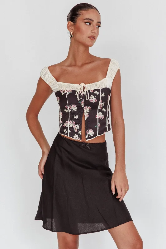Value Pack Emotional Knee Length Skirt Black