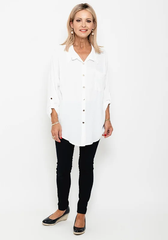 Deep Discounts Seventy1 One Size Chain Back Top, White