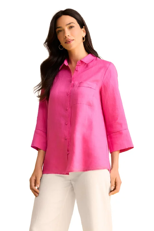 Exclusive Savings Wide Cuff Linen Shirt