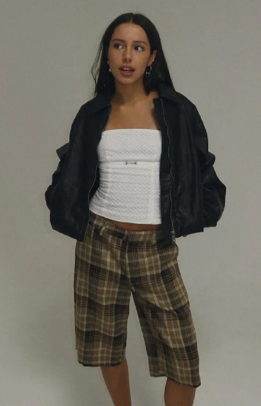 Weekend Offers That Delight Lioness Kurt Chocolate Check Culottes
