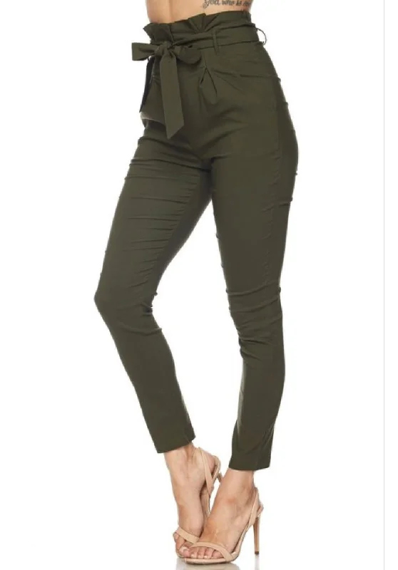 Weekend Shopping Extravaganza High waisted trouser with tie belt