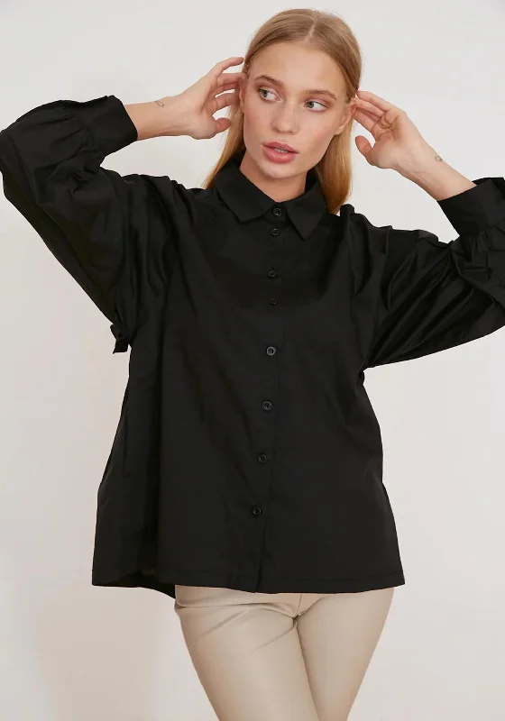 Final Sale Jovonna Kathrin Oversize Shirt, Black