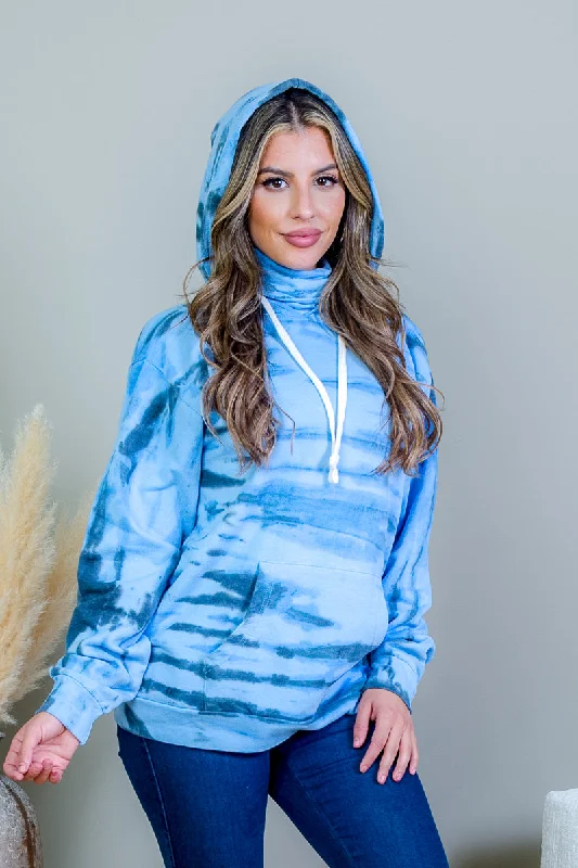 Weekend Bargains Await You Tiger Stripe Tie Dye Long Sleeve Hoodie Sweater with Drawstrings in Tide Blue (AK1707J-002VS) Weekend Bargains Await You Tiger Stripe Tie Dye Long Sleeve Hoodie Sweater with Drawstrings in Tide Blue (AK1707J-002VS)
